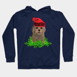 Wednesday Mood Beanie Puppy Hoodie